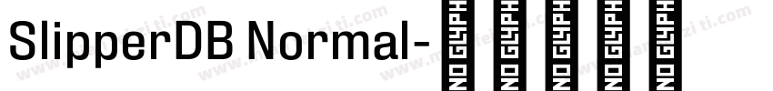 SlipperDB Normal字体转换